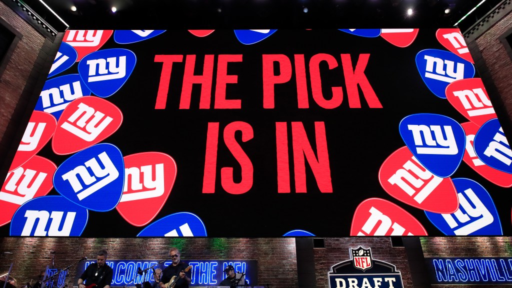 New York Giants will select 6th overall
